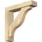 Ekena Millwork Funston Block Rough Sawn Bracket w/ Offset Brace, Douglas Fir, 4"W x 16"D x 16"H BKT0402X16X16FST05RDF - alternate 1